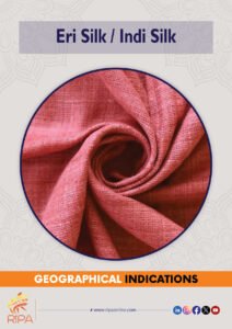 Eri / Indi Silk, known for its durability and humane production, is promoted by RIPA with a Geographical Indication.