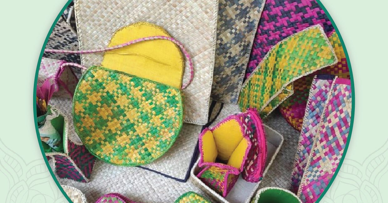 Kerala’s GI Tag Screw Pine Crafts showcase handwoven mats and decor made with traditional skill, reflecting rich heritage artistry.