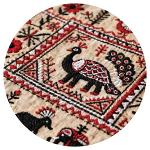 Sujini Embroidery Work of Bihar